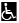 symbol vozíčkáře v černém obdélníku